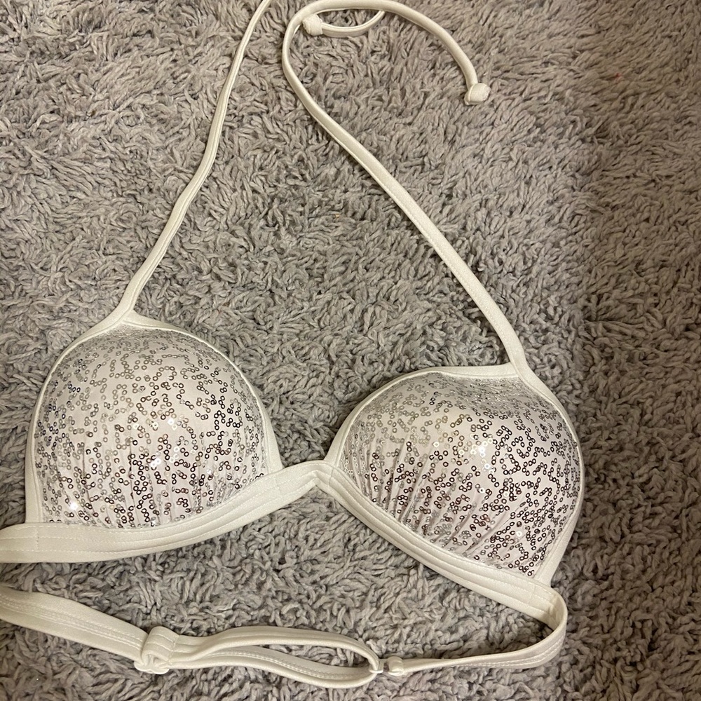 Sequin bikini top